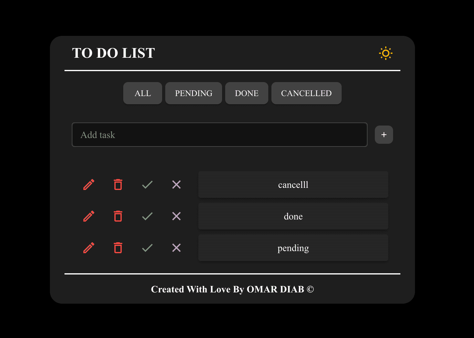To Do List